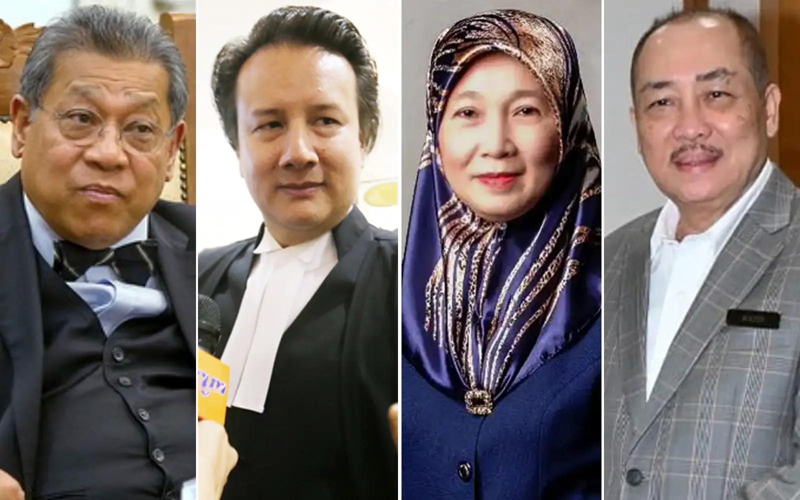 Pandikar Amin Mulia, Tengku Fuad Ahmad, Nor Asiah Yusof and Hajiji Nor collage 210524 